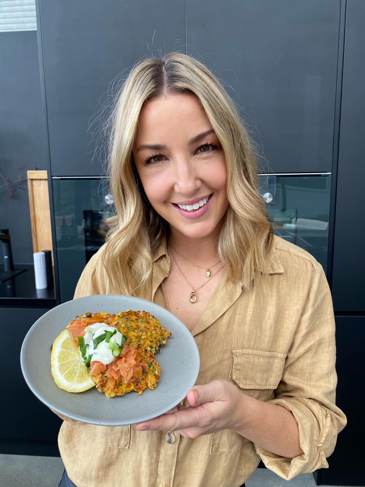 Zucchini and Halloumi Fritters