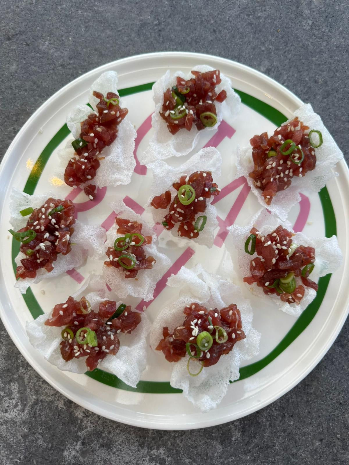 Crispy Rice Paper with Tuna