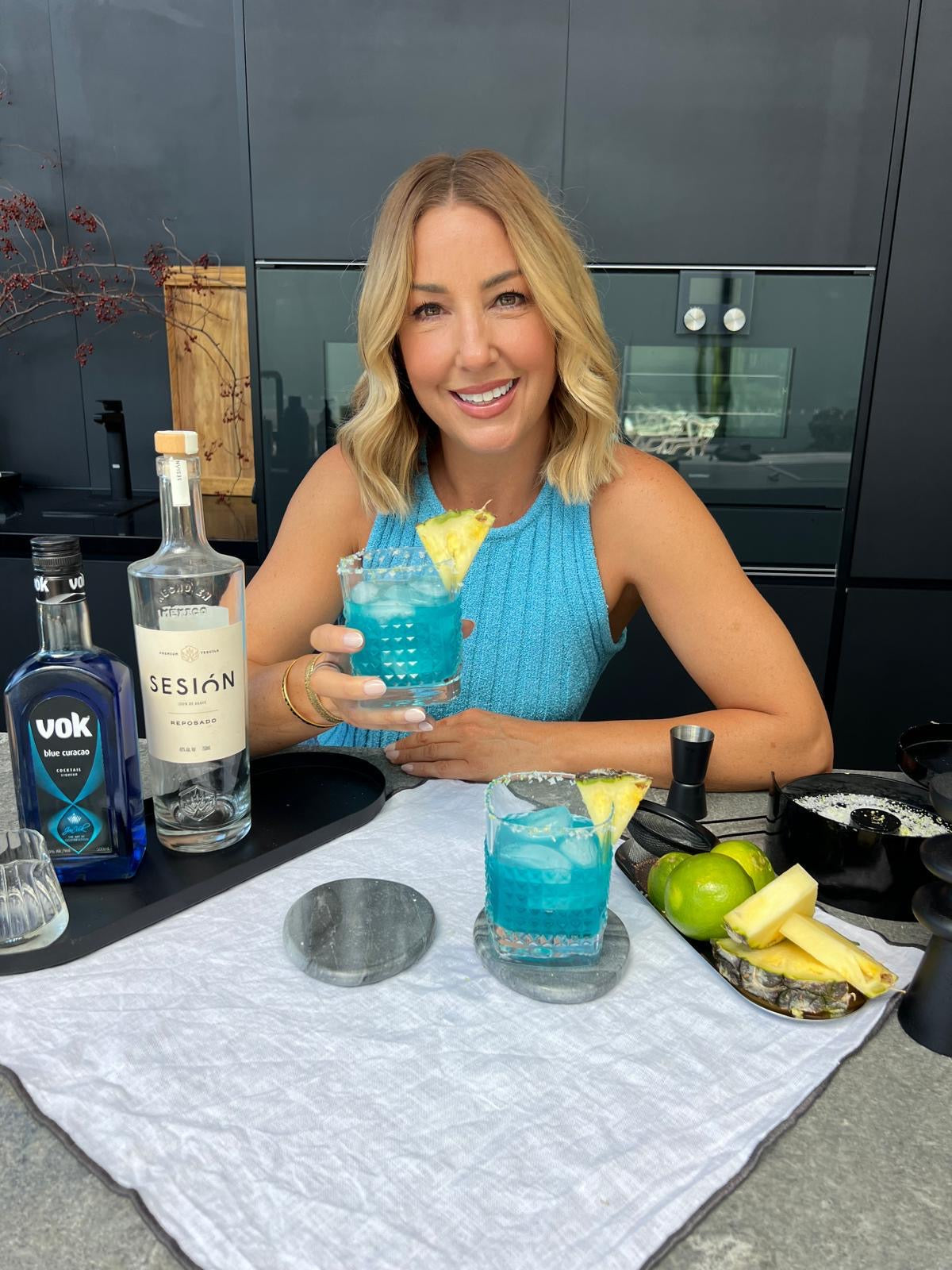 Blue Pineapple Margarita
