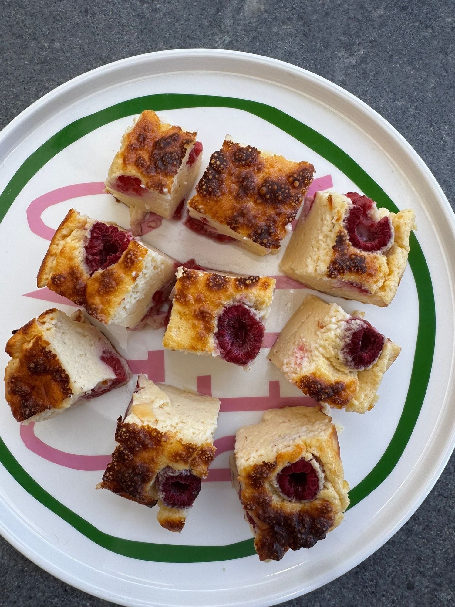 High Protein Raspberry Cheesecake